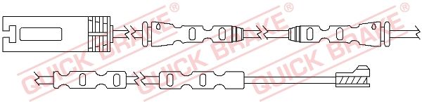 QUICK BRAKE Сигнализатор, износ тормозных колодок WS 0291 A